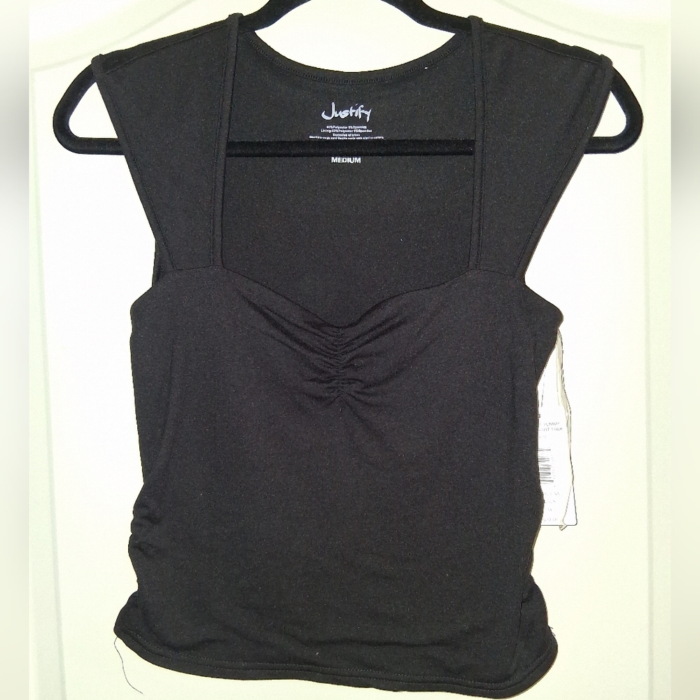 Justify Women's Black Crop Top